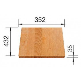 Blanco 1219891 Tagliere in legno massello cm. 35,2 x 43,2