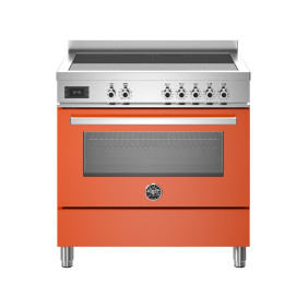 Bertazzoni PRO95I1EART Professional Cucina da accosto cm. 90 - 5 zone cottura + forno elettrico - arancione
