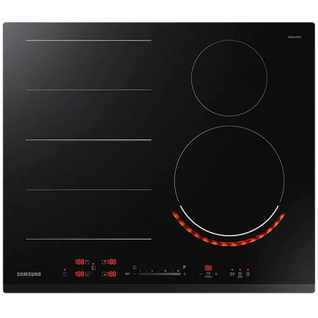 Samsung NZ64N7777GK Virtual Flame™ Piano cottura a induzione cm 60vetroceramica nero - PRONTA CONSEGNA